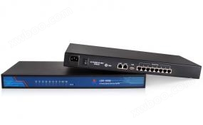 工业级八串口服务器_机架式RS232/485/422串口转以太网联网服务器设备