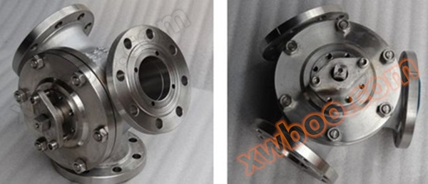 <strong><strong>蜗轮120度Y型三通球阀</strong></strong>图